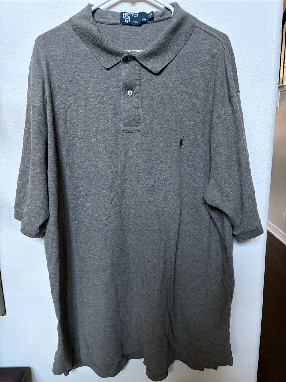 Polo by Ralph Lauren Men's Heather Gray Short-Sleeve Polo size 2XLT
